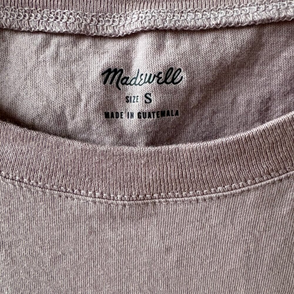 Madewell 100% Cotton Northside vintage Tee, Size Small, Dusty Purple Color - Picture 3 of 4